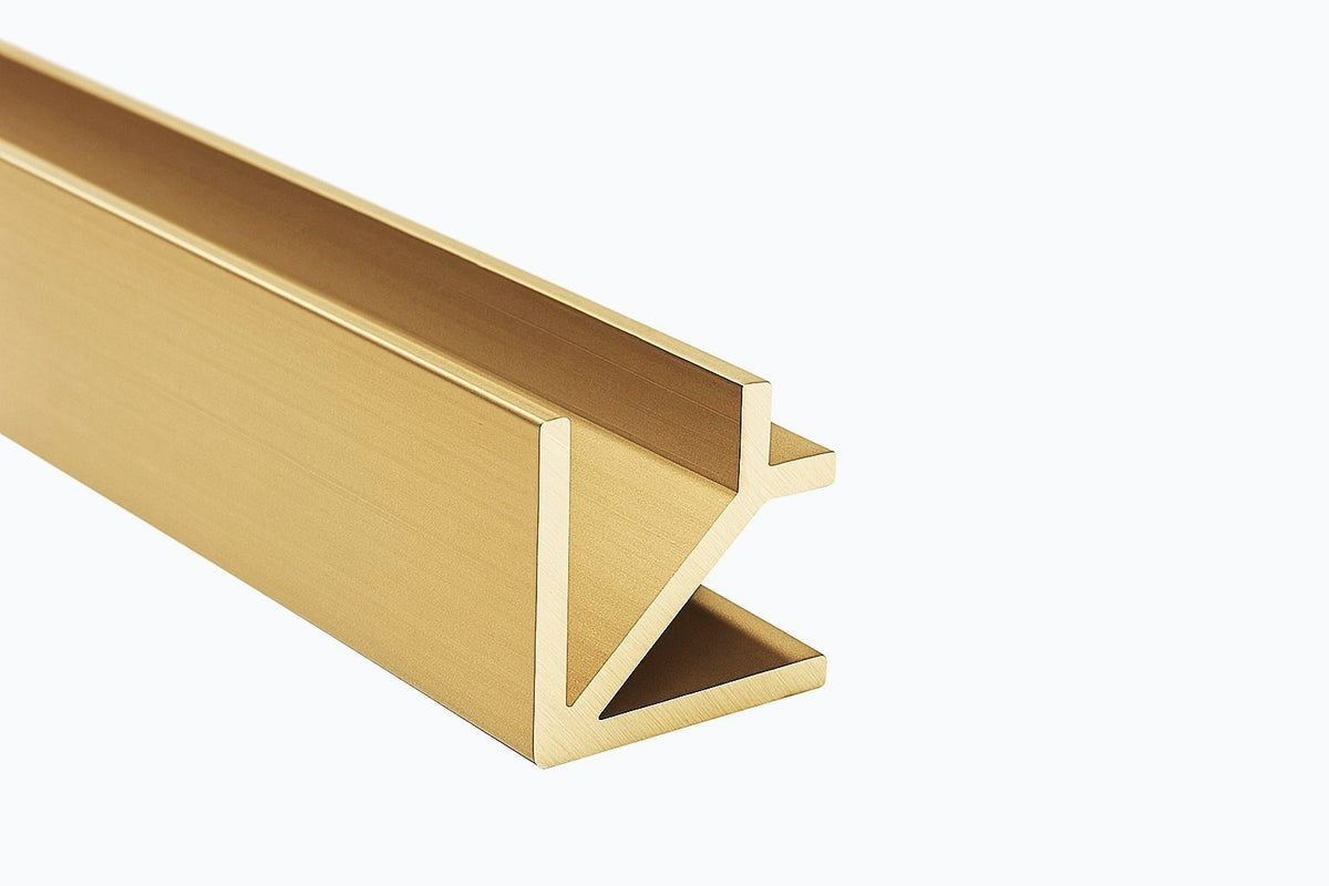 Aluminium Eckprofil 90° – für 8 mm Glas, Länge 2,4 m