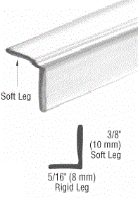 Selbstklebende Vinyldichtung mit L-Kante – Für 6 oder 8 mm Glas – Art.Nr. SDTLT2