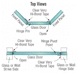 Selbstklebende Vinyldichtung mit L-Kante – Für 6 oder 8 mm Glas – Art.Nr. SDTLT2