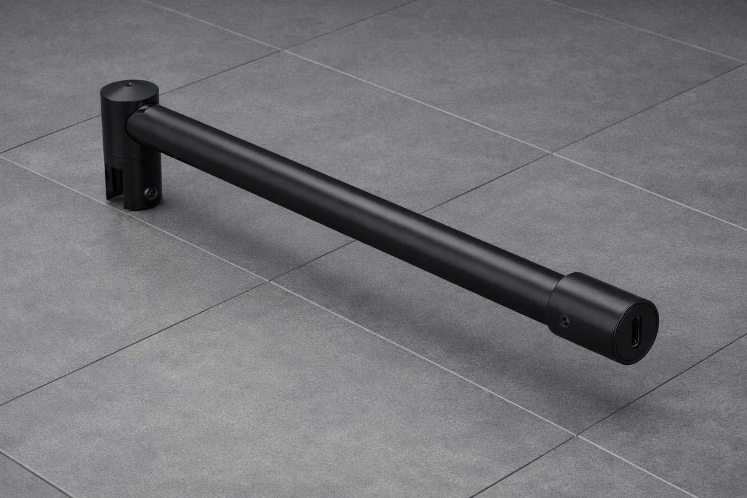 Edelstahl Stabistangen-Set Glas-Wand 90°, Ø 19 mm, für 8-10 mm Glas, Art.Nr. SE1912SET