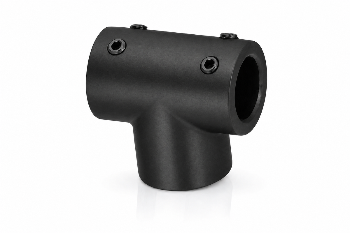 T-Verbinder kurz für Stabistange Ø 19 mm aus Messing, CRL