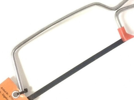 Handsäge vernickelt, für den Zuschnitt von Duschdichtungsprofilen
