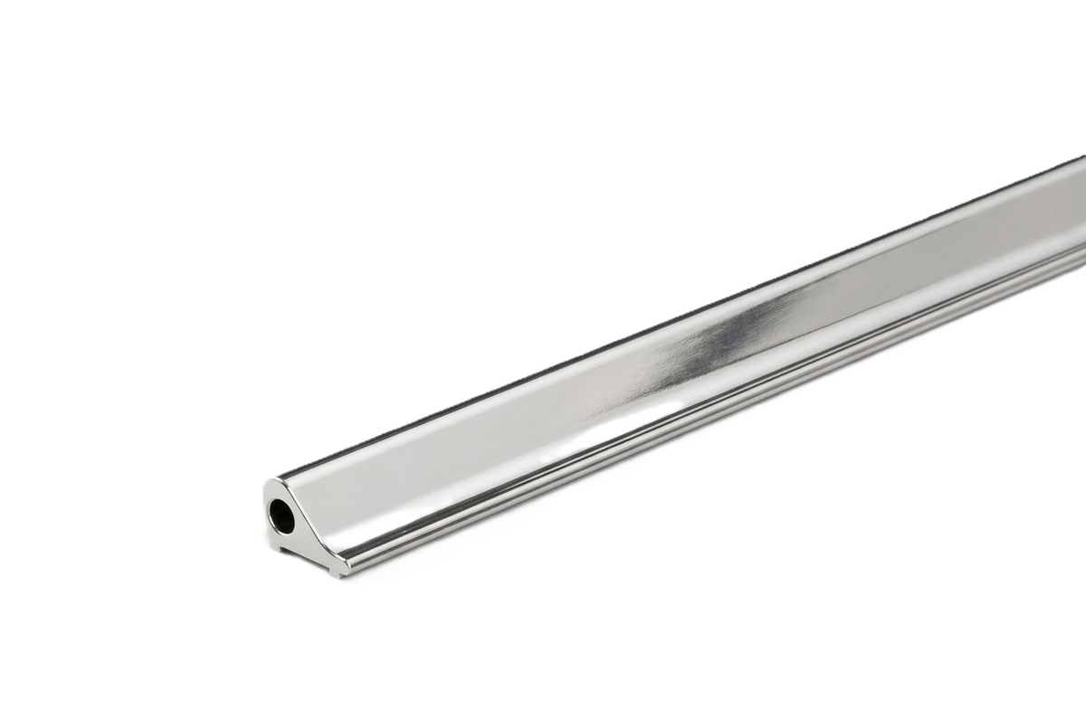 Schwallschutzprofil 8535 – Alu, 90 oder 186 cm, Chrom oder Weiß