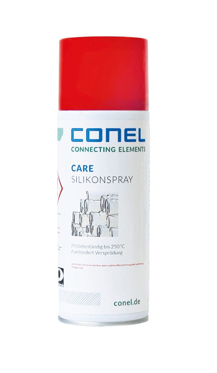 CARE Silikonspray – farbloses Gleit- und Trennmittel für Kunststoff, Gummi, Holz und Metall