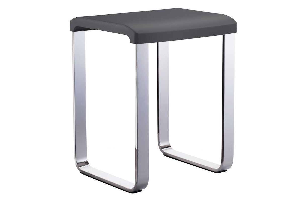 Smedbo LIVING Duschhocker, Aluminium verchromt, 48 cm Sitzhöhe, bis 150 kg, Weiß oder Grau, Ansicht 27