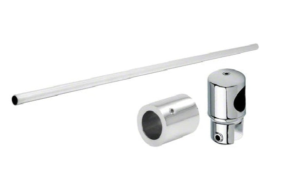 Stabistangen-Set für Glas-Wand, 90° – Ø 19 mm