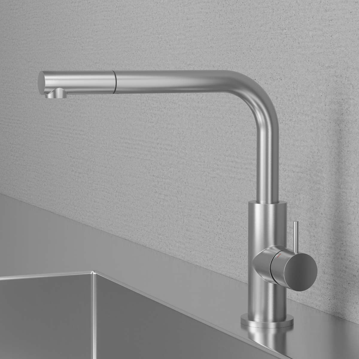ScandTap Accent 90 Küchenarmatur, Edelstahl gebürstet, Originalfoto