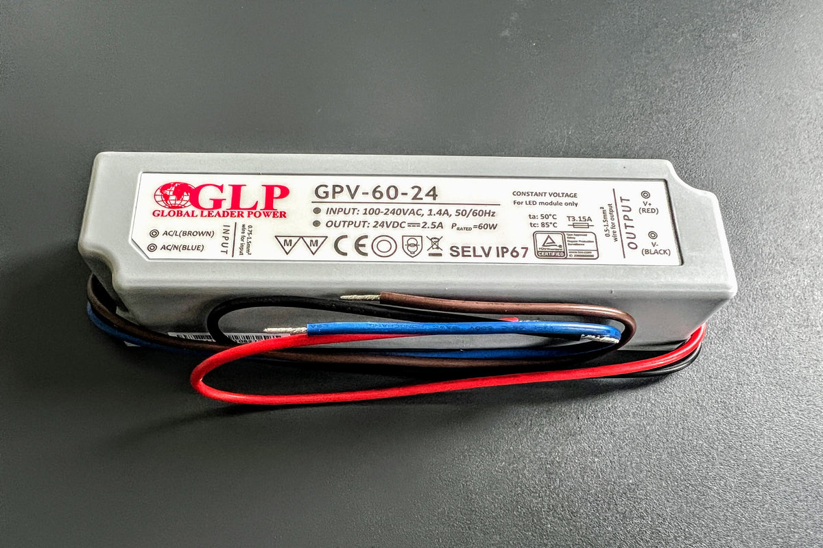 IP67 Wasserdichter Transformator für LED Streifen Beleuchtung, LED Trafo 100W, 4,2A, 24V, IP67, Art.Nr. 007209