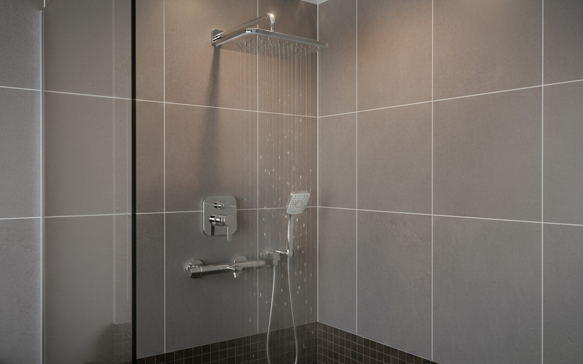 Vigour Kopfbrause V1 250 x 250 mm edge quadratisch verchromt – 1/2" – Art.Nr. V12KB2525E