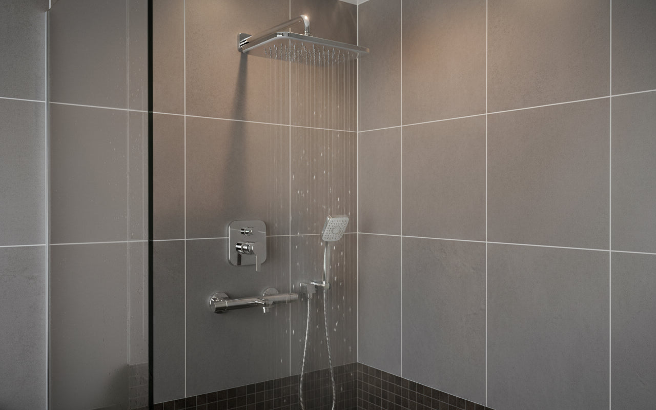 Vigour Kopfbrause V1 250 x 250 mm edge quadratisch verchromt – 1/2" – Art.Nr. V12KB2525E