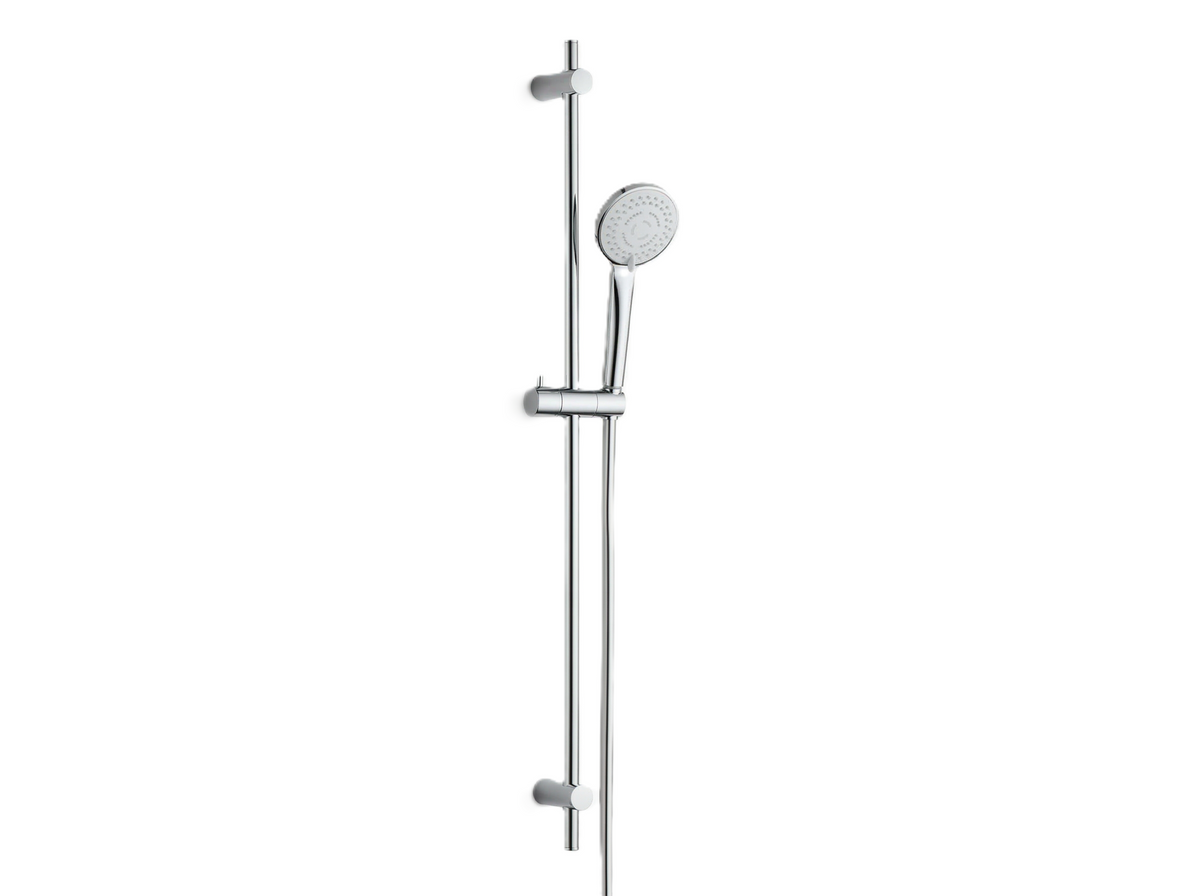 VIGOUR Brausegarnitur Individual 1.0 | 3 Strahlarten | 90 cm Wandstange | Chrom mit Antikalk