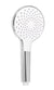 Handbrause mit Regenstrahl – verchromt, 120 mm, rund, 1-strahlig