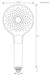 Handbrause mit 3 Strahlarten – rund, 120 mm, chrom