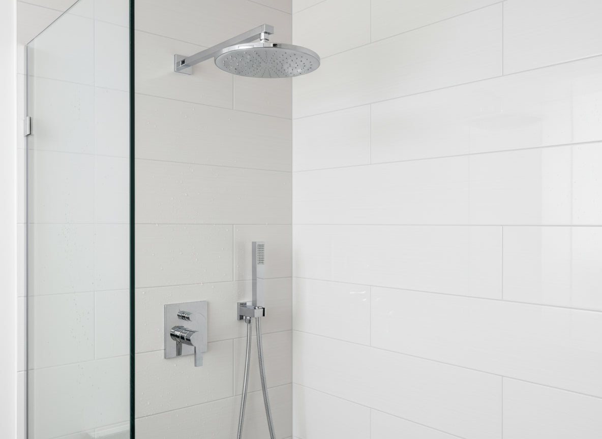 Vigour Kopfbrause V2 250 mm rund verchromt – Brausefläche weiß, 1/2" – Art.Nr. V22KB25R