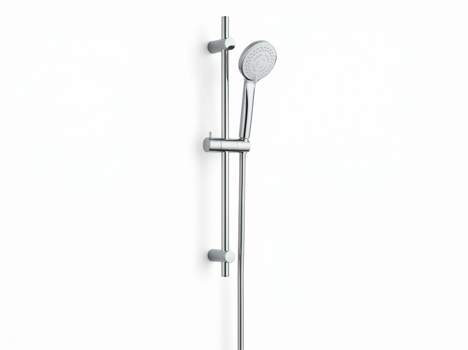 VIGOUR Brausegarnitur V1 | 60 cm Wandstange | 3 Strahlarten | Antikalk | Chrom
