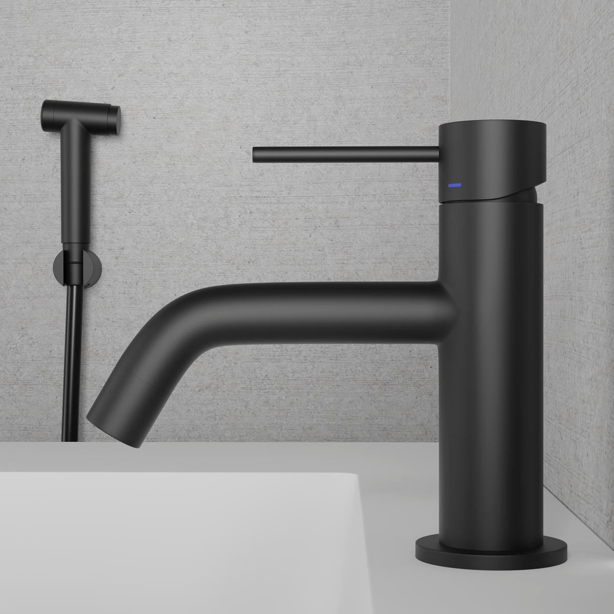 ScandTap Voyage B Waschtischarmatur mit Bidet-Düse, Schwarz