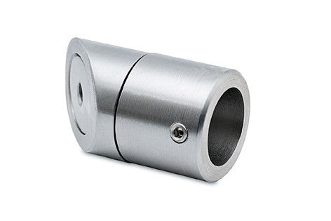 V2A-Wandflansch 626 – 45° Ø 19 mm, Blindmontage für Stabistange
