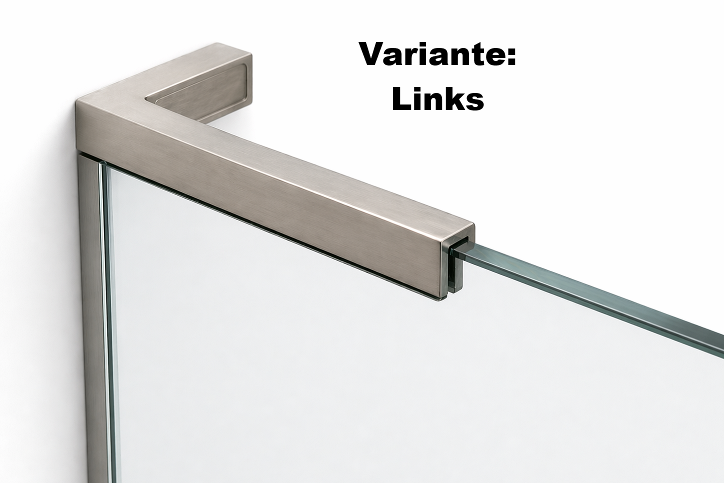 Stabilisierungswinkel 90° – 220 mm freistehend, ohne Glasbohrung