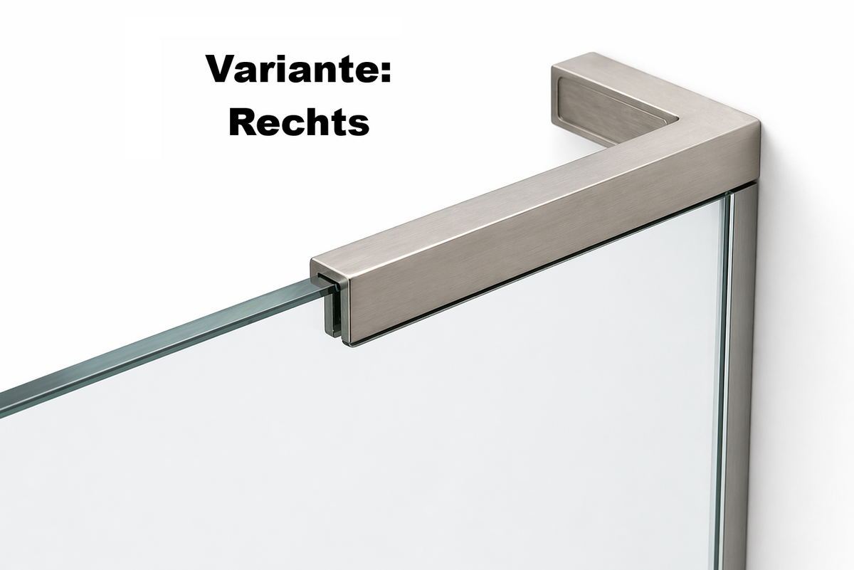Stabilisierungswinkel 90° – 220 mm freistehend, ohne Glasbohrung