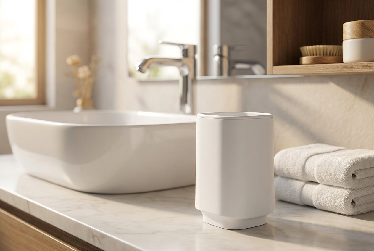 SATIN SQUARE Zahnputzbecher – minimalistisches Design für ein aufgeräumtes Bad