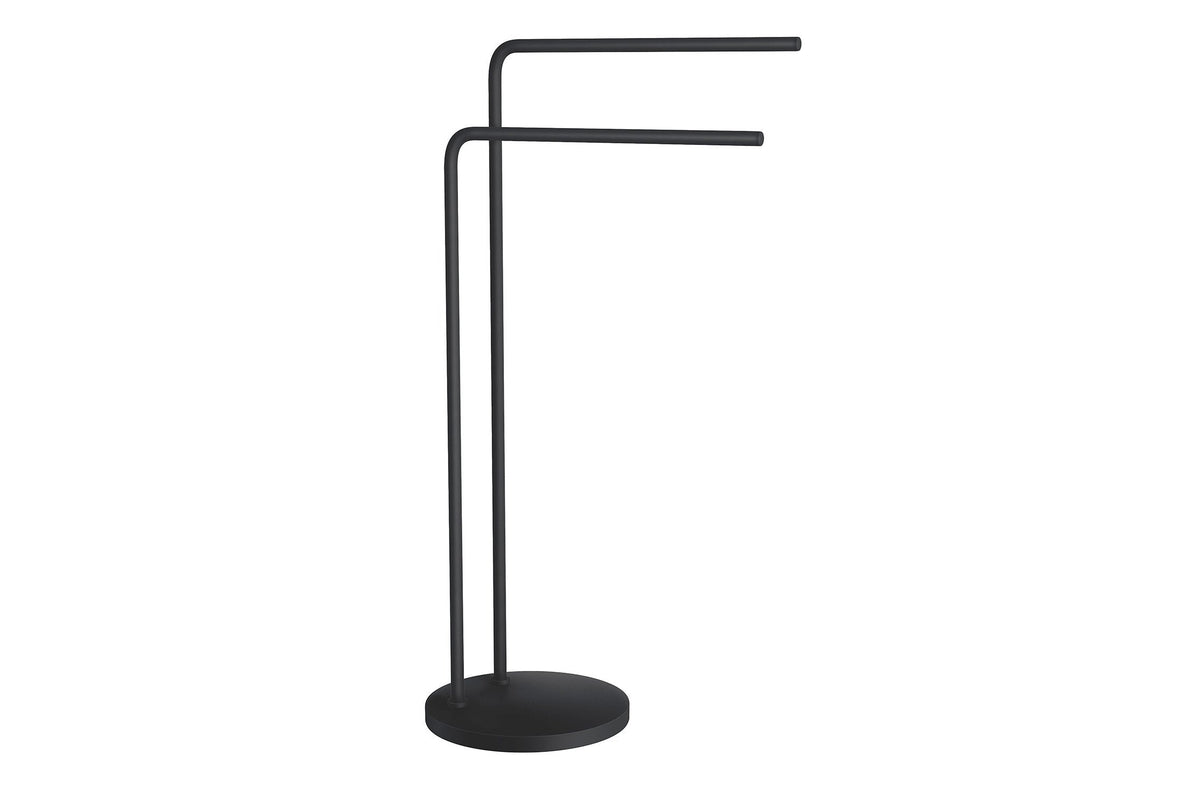 Badetuchhalter Standmodell zweiarmig Schwarz