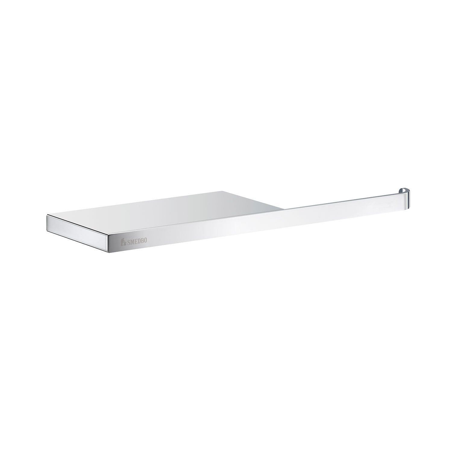 OUTLINE Toilettenpapierhalter mit Ablage Chrom poliert