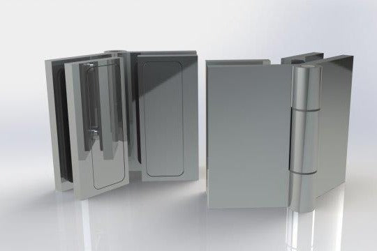 ALTEA Anschlag-Duschtürband 135° Glas-Glas in Chrom