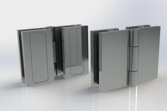 ALTEA Anschlag-Duschtürband 180° Glas-Glas in Chrom