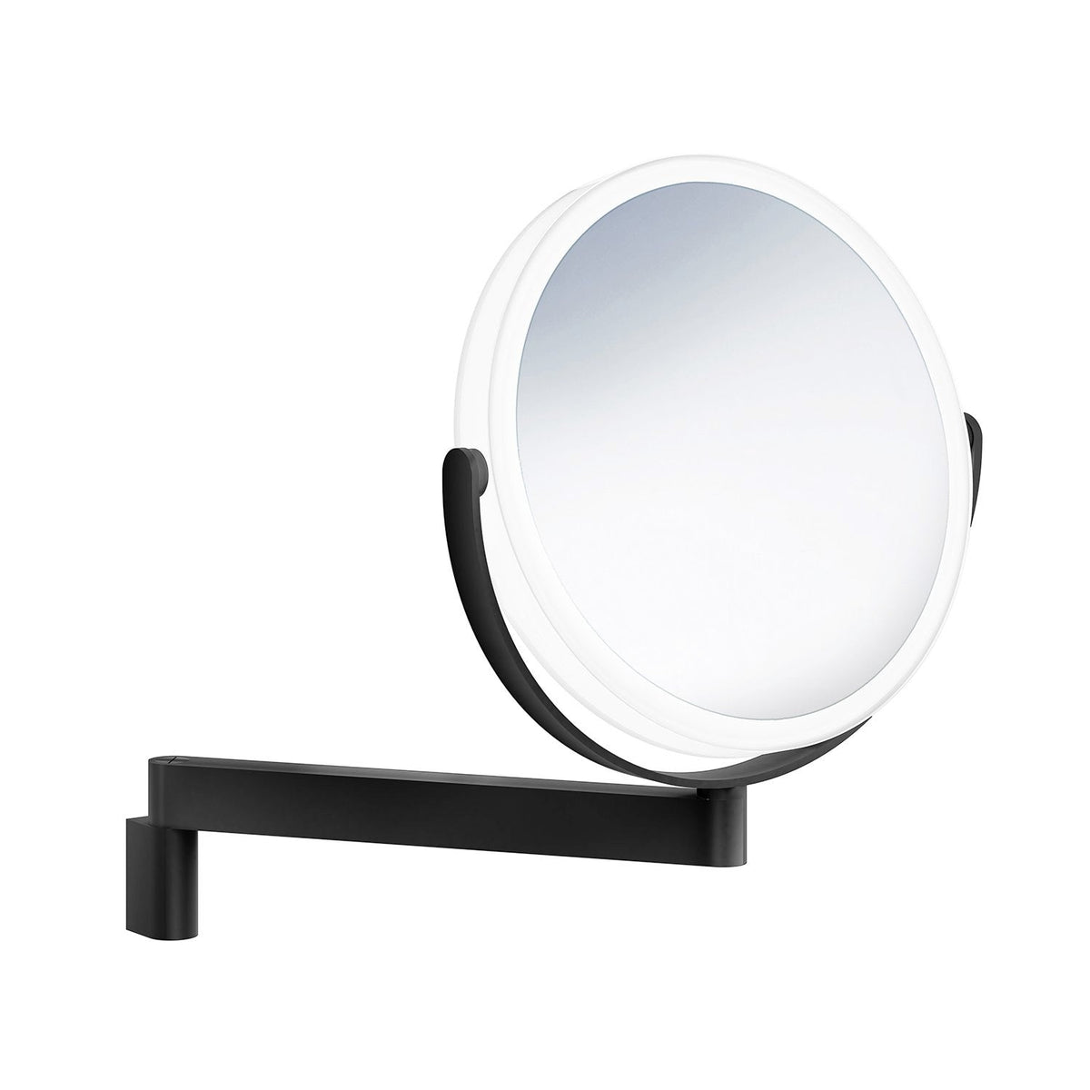 Kosmetikspiegel LED Wandmodell Schwarz matt