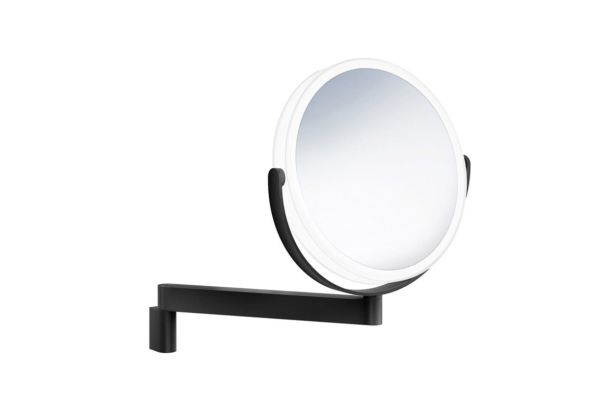 Kosmetikspiegel LED Wandmodell Schwarz matt