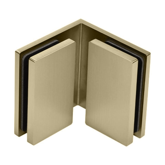 Bellagio Winkelverbinder Glas-Wand 90°, BEL90S, Bronze gebürstet