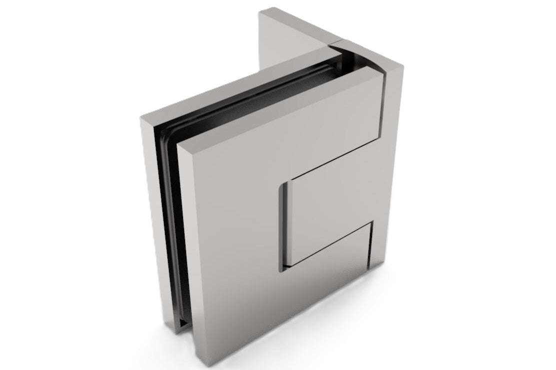 Bellagio Pendeltürband 90° Glas-Wand BEL344 – 50 kg, 8/10 mm ESG, 11 Oberflächen