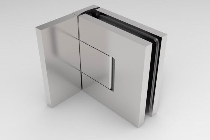 Bellagio Pendeltürband 90° Glas-Wand – 8/10 mm ESG, 50 kg, einstellbar – Art.Nr. BEL344