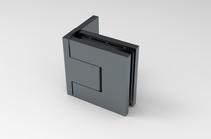 Bellagio Pendeltürband 90° Glas-Wand – 8/10 mm ESG, 50 kg, einstellbar – Art.Nr. BEL344