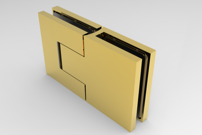 Bellagio Pendeltürband 180° Glas-Glas – 8/10 mm ESG, 50 kg, einstellbar – Art.Nr. BEL380