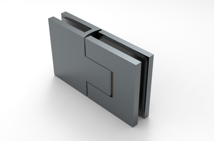 Bellagio Pendeltürband 180° Glas-Glas – 8/10 mm ESG, 50 kg, einstellbar – Art.Nr. BEL380