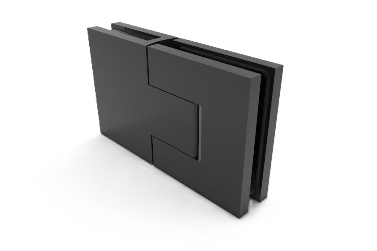 Bellagio Pendeltürband, 180° Glas-Glas, Schwarz,