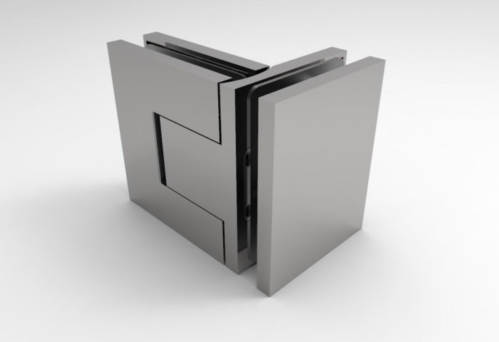 Bellagio Pendeltürband 90° Glas-Glas – 8/10 mm ESG, 50 kg, einstellbar – Art.Nr. BEL392