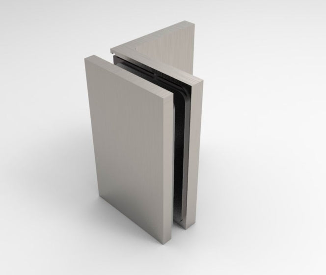 Bellagio Winkelverbinder Glas-Wand 90°, BEL90S, verschiedene Farben