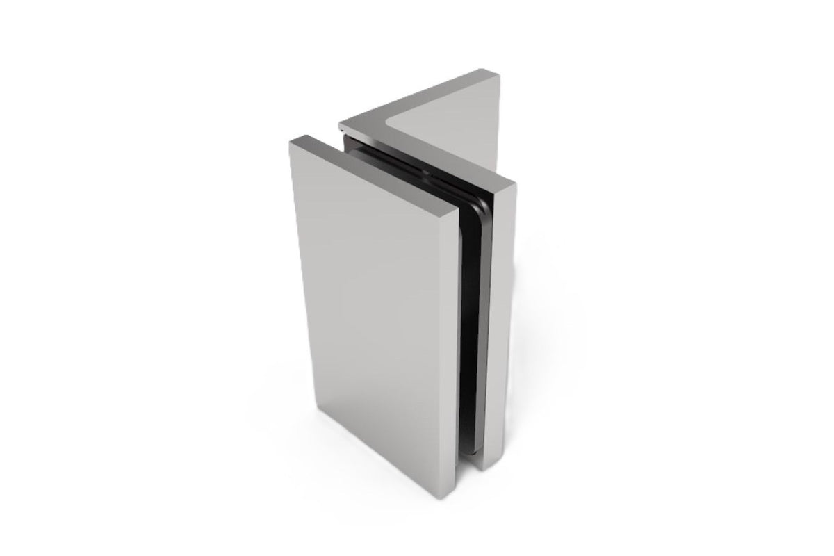 Bellagio Winkelverbinder Glas-Wand 90° BEL90S – Messing, 11 Oberflächen