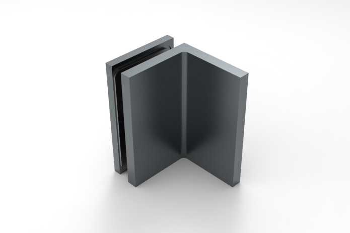 Bellagio Winkelverbinder Glas-Wand 90°, BEL90S, verschiedene Farben