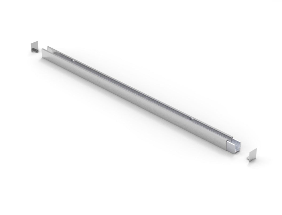 U-Profil mit Edelstahlmantel für 8 mm ESG in 11 Farben, 2400 mm, inkl. 2 Endkappen