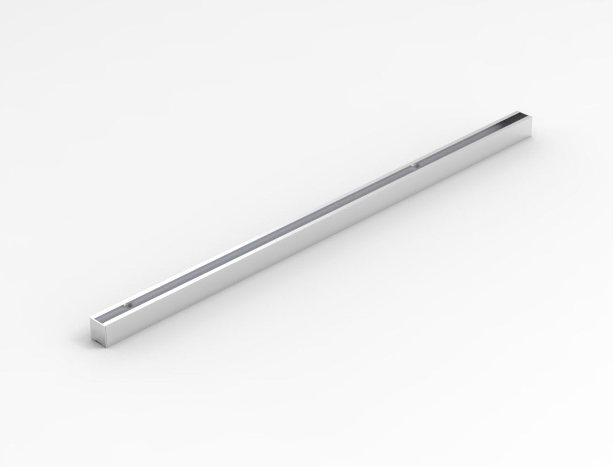 U-Profil mit Edelstahlmantel für 8 mm ESG in 11 Farben, 2400 mm, inkl. 2 Endkappen