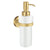 Seifenspender Wandmodell – Gold gebürstet & Porzellan, 200 ml
