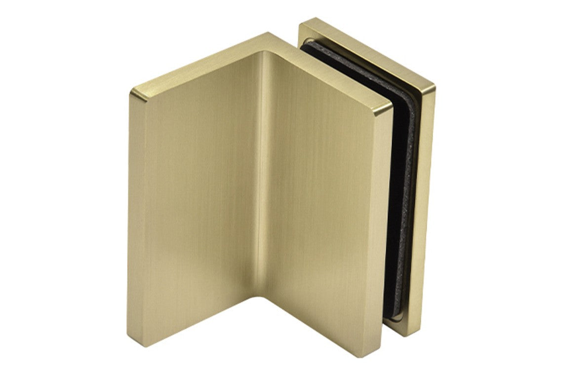 COMO Wandwinkel 90° Glas-Wand, Bronze matt gebürstet, Hauptansicht