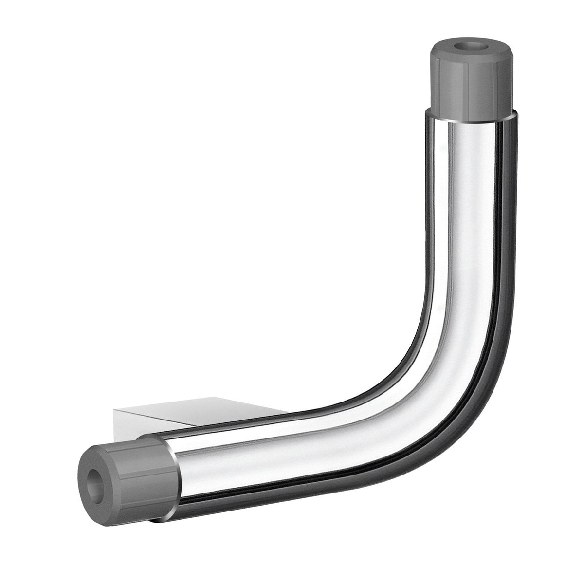 LIVING L-Verbinder rechts Haltegriffsystem verchromt