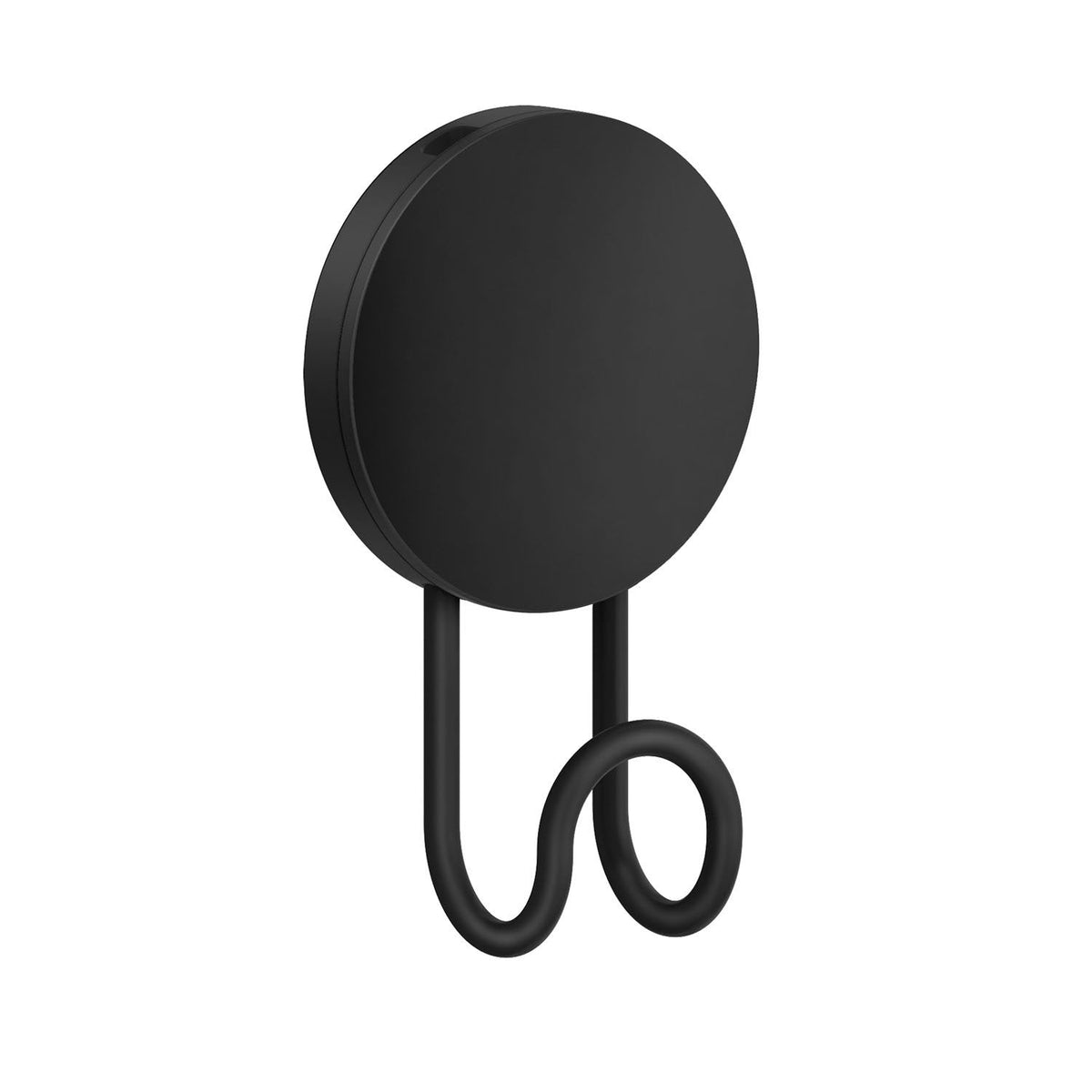 Selbstklebender Einzelhaken, Schwarz