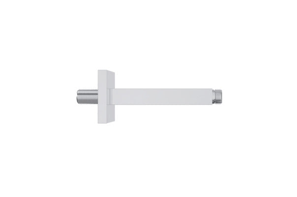 Vigour Deckenarm V4 eckig 150 mm chrom mit Rosette 70 mm