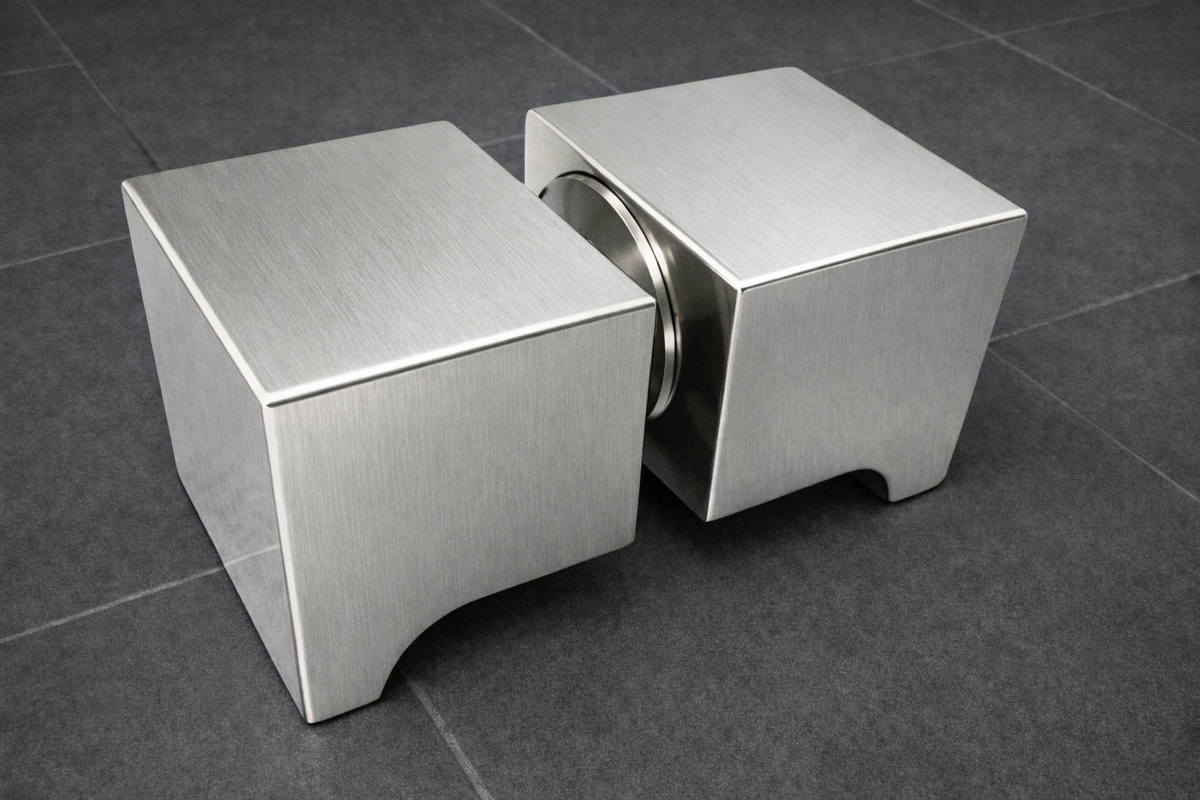 Duschtürgriff eckig, Art.Nr. SDK300, Edelstahloptik