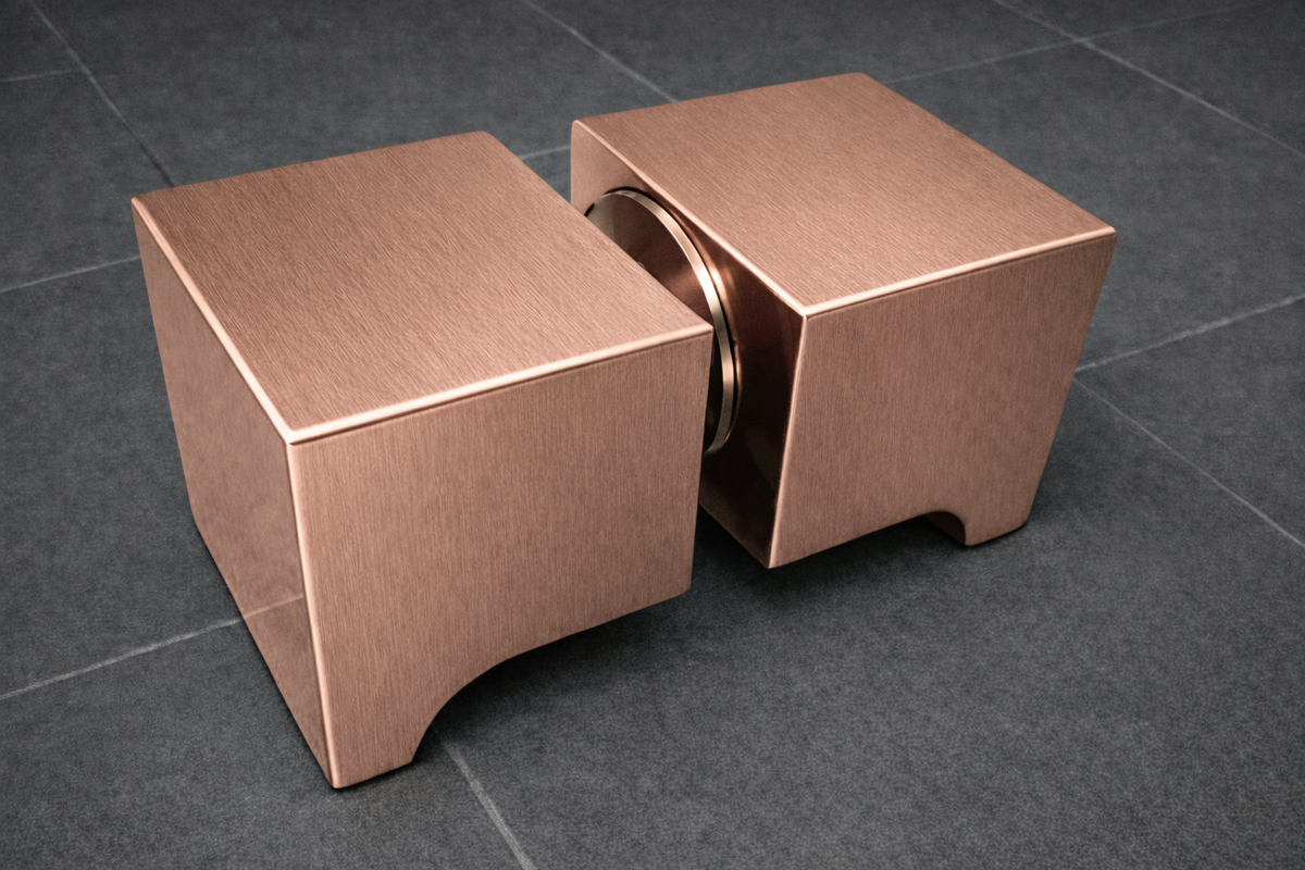 Duschtürgriff eckig, Art.Nr. SDK300, Kupferfarbig